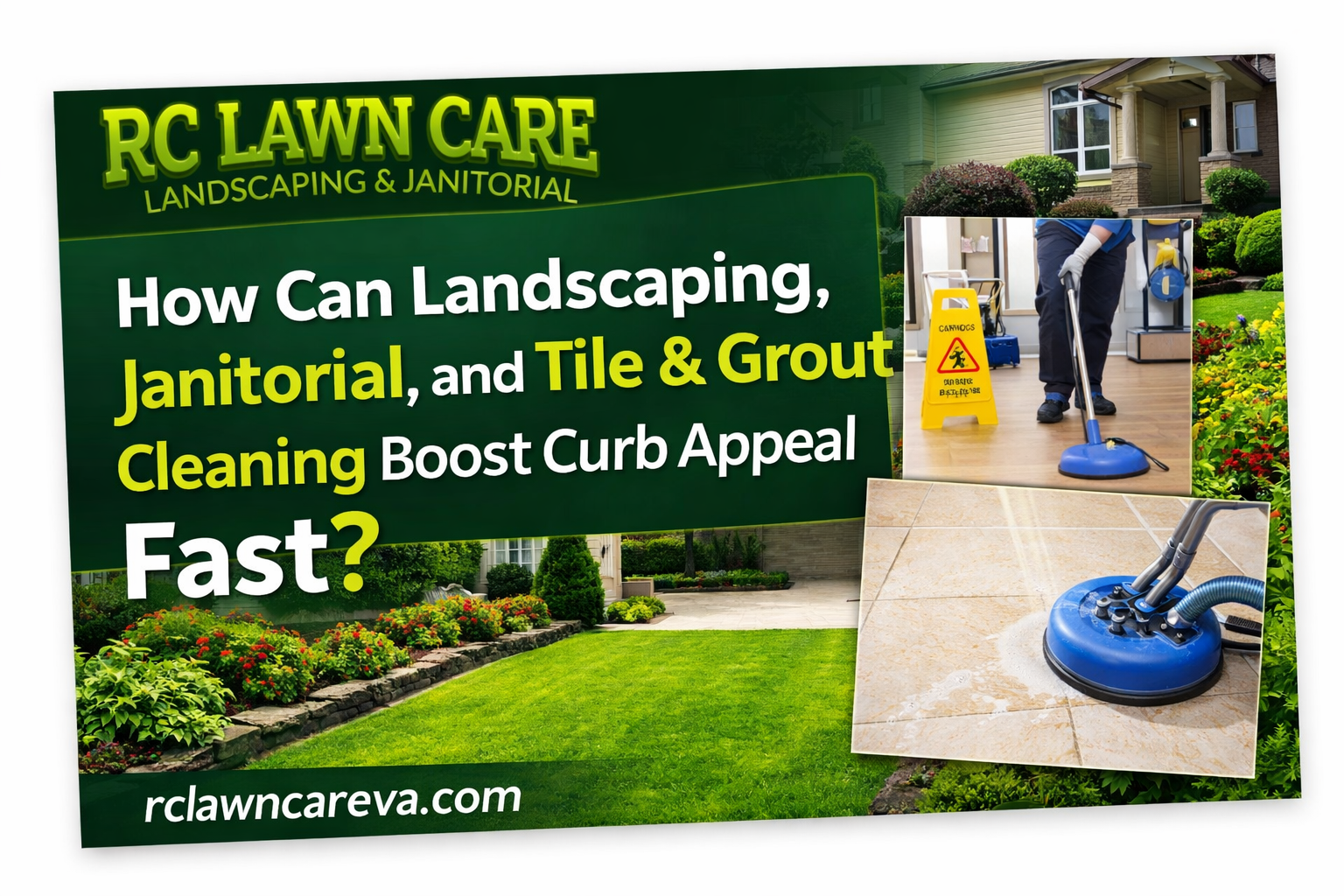 How Can Landscaping, Janitorial, and Tile & Grout Cleaning Boost Curb Appeal Fast?
